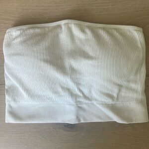 NVGTN White Conquer Ribbed Seamless Bra